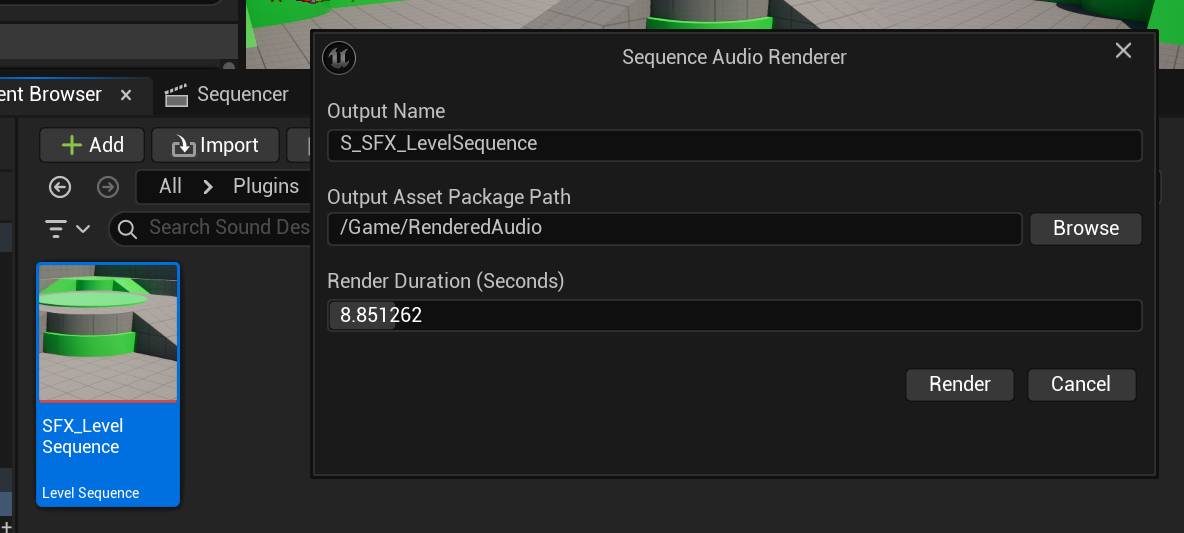 Render Sequence Widget