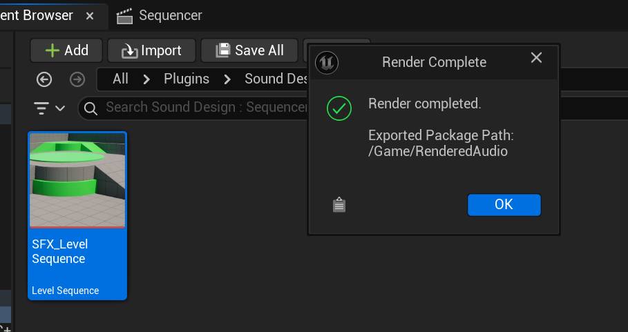 Sound Rendered To USoundWave
