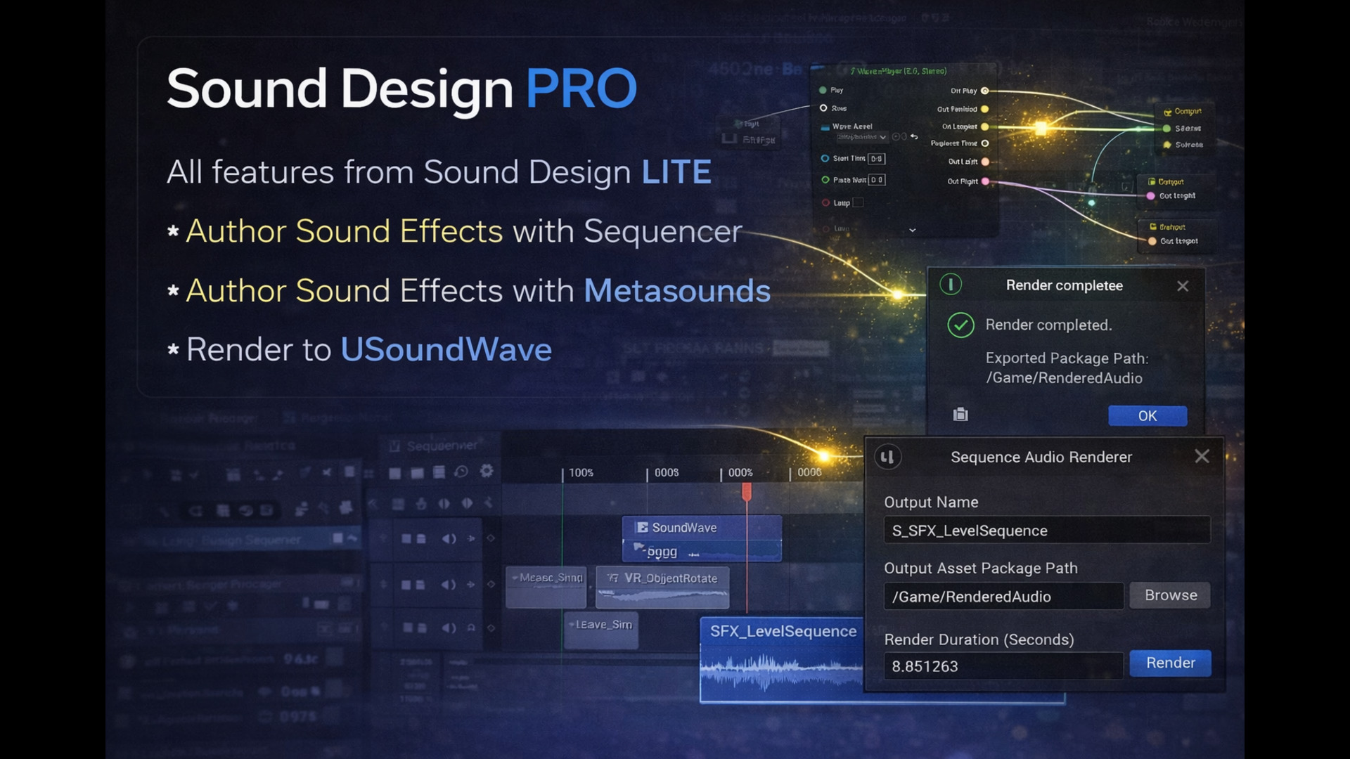Unreal engine Sound Design PRO