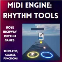 MidiEngine RhythmTools Note Highway games in unreal engine