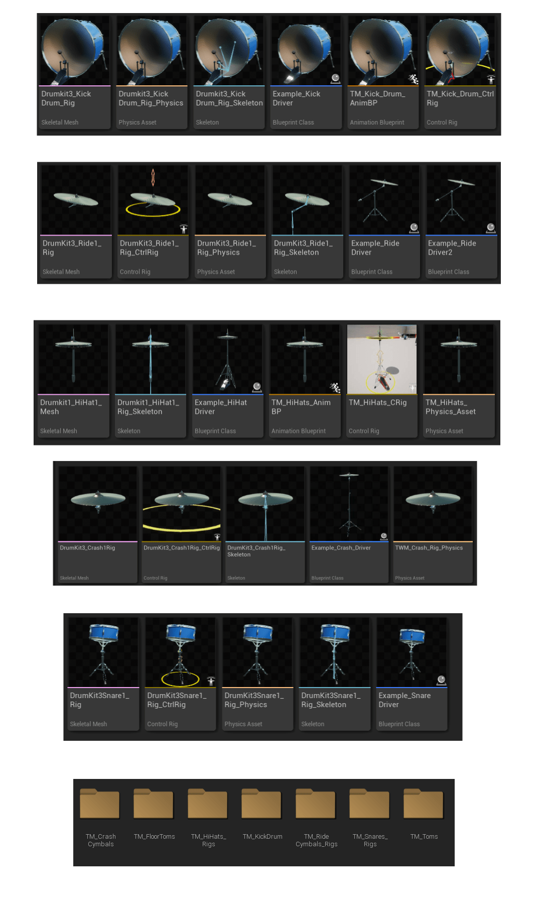 UE5 Rigs Assets for Twinmotion Musical Pack