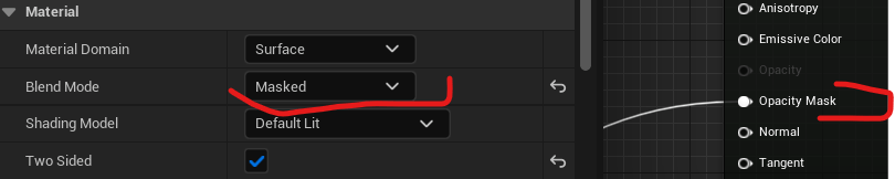 UE5 Problem opacity mask - Asset Creation - Epic Developer