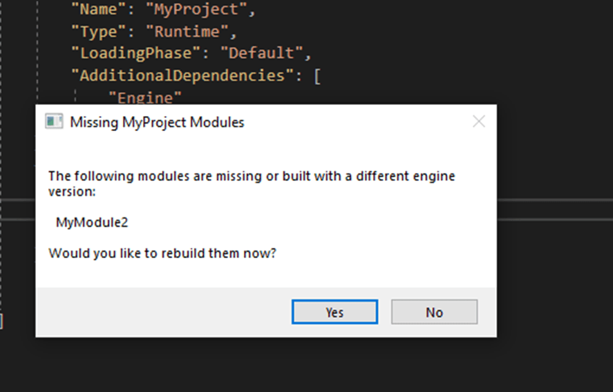 The following modules are missing