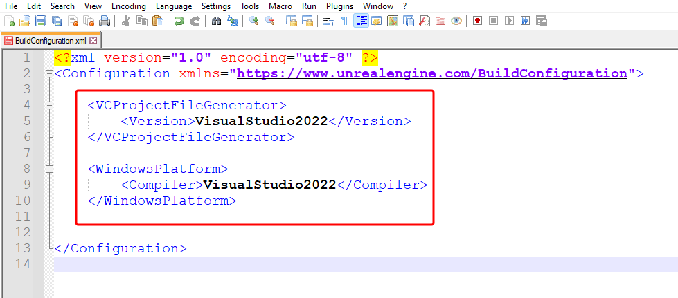 UE5 Set visual studio for building