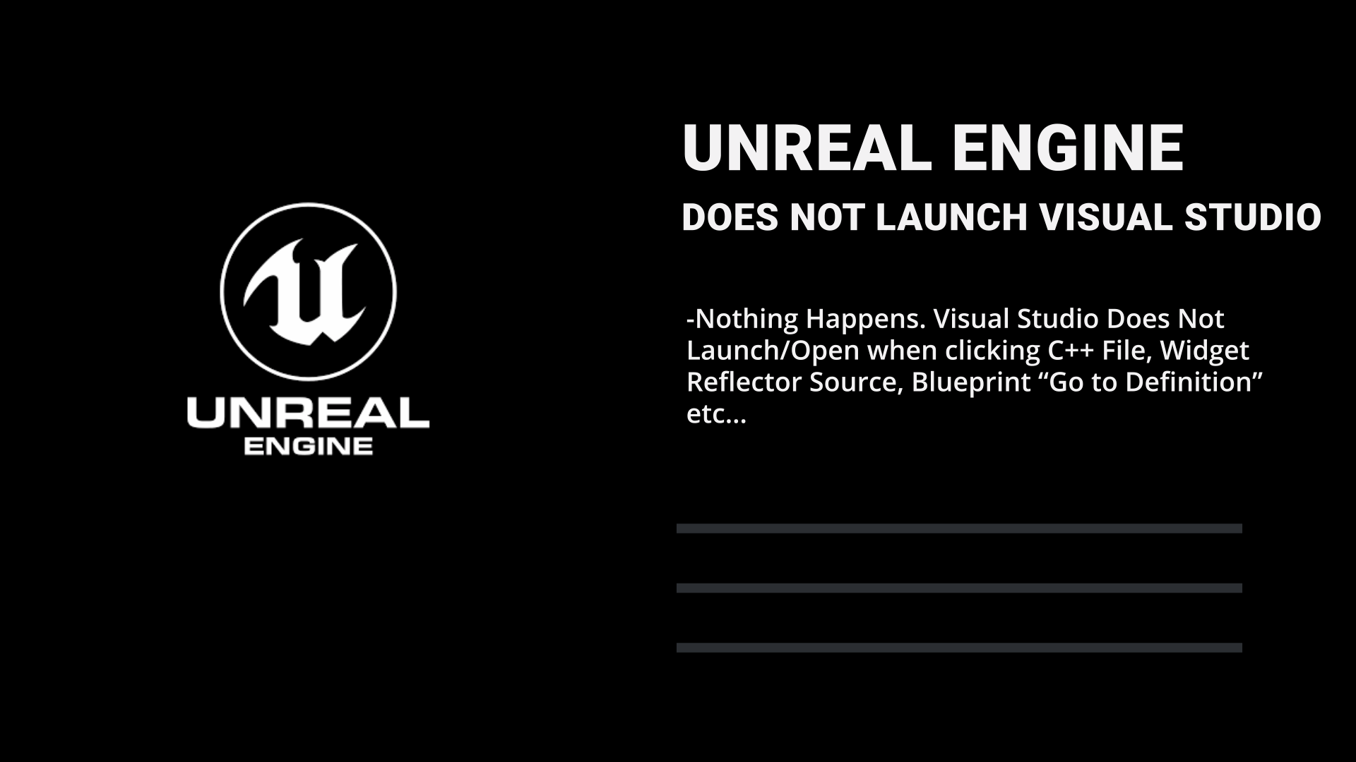 Unreal Engine Go to definition fail